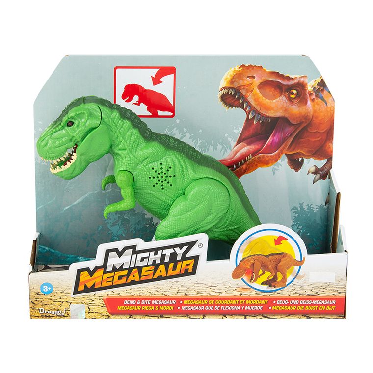 Dragon I, Mighty Megasaur, Dinozaur T-Rex, figurka interaktywna, zielona