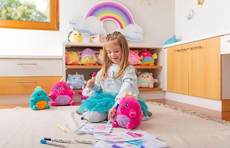 Dream Beams, Dinozaur Dana, maskotka świecąca w ciemności, 18 cm