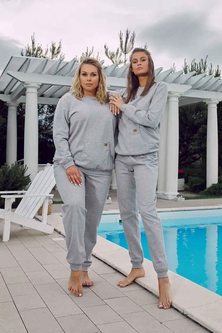 Dres damski, plus size, szary, Fox, Italian Fashion