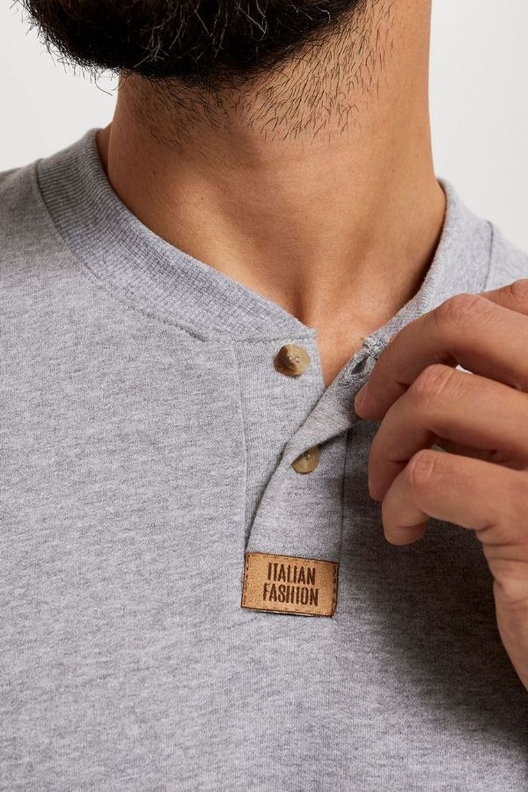 Dres męski, plus size, szary, Lider, Italian Fashion