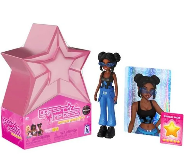 Dress To Impress, Mystery Models, mini lalka z kodem do gry, różowa, 1 szt
