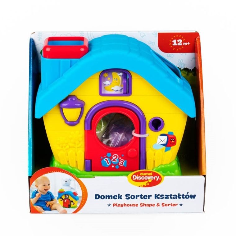 Dumel Discovery, Domek, sorter kształtów, zabawka niemowlęca