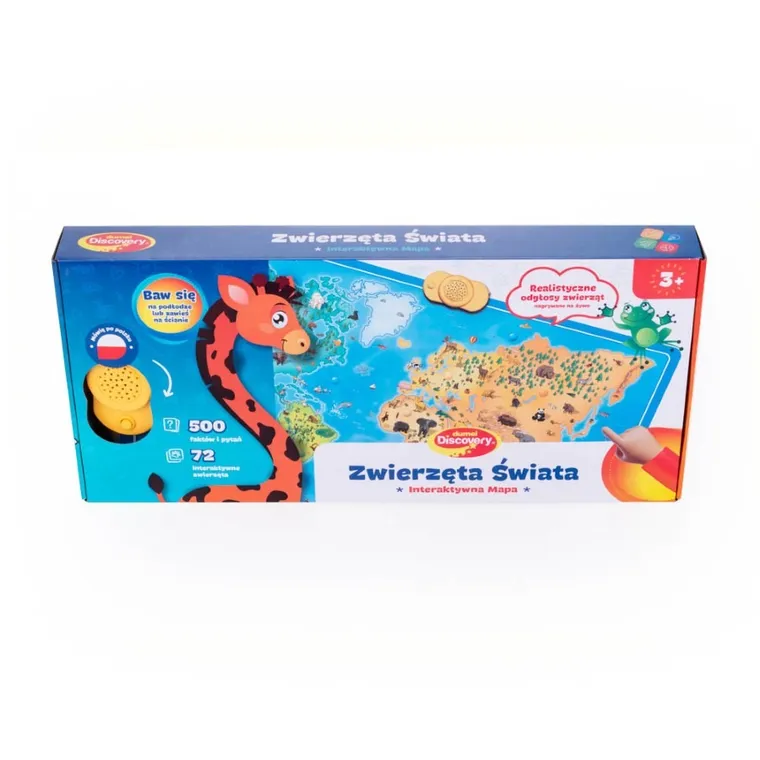 Dumel Discovery, Interaktywna mapa zwierząt świata, zabawka edukacyjna