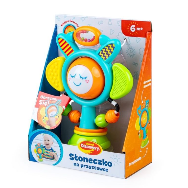Dumel Discovery, słoneczko na przyssawce, zabawka interaktywna