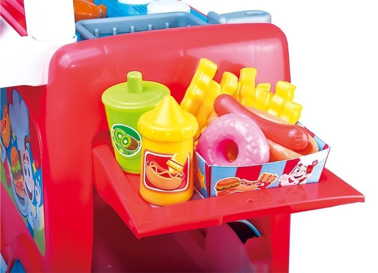 Dumel Discovery, Wózek z hamburgerami, zestaw akcesoriów, 26 elementów