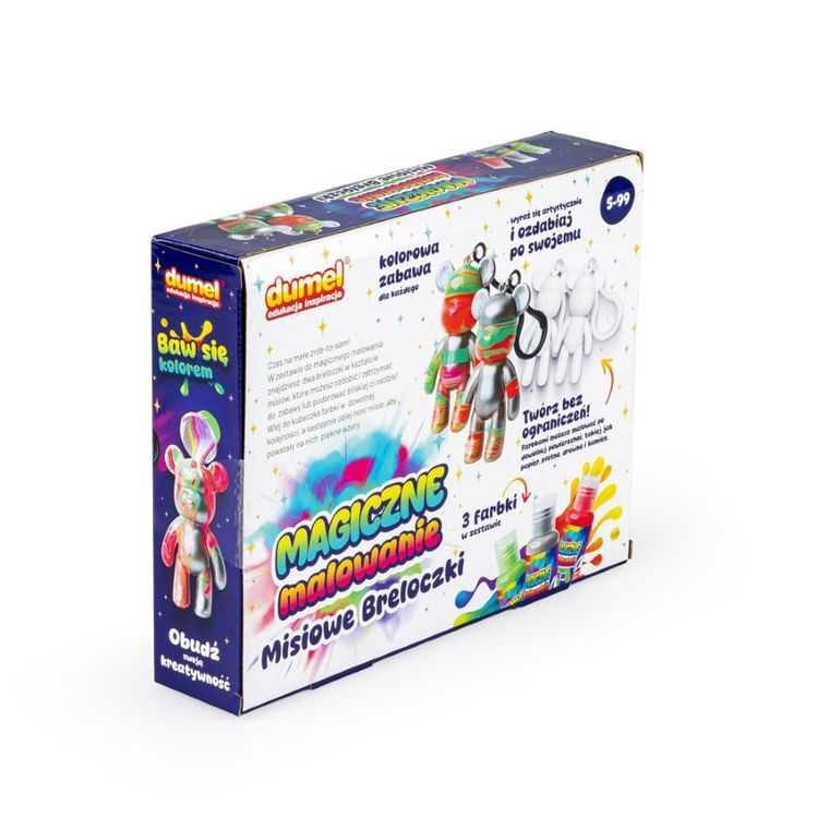 Dumel, Magiczne Malowanie, Misiowe breloczki, zestaw kreatywny