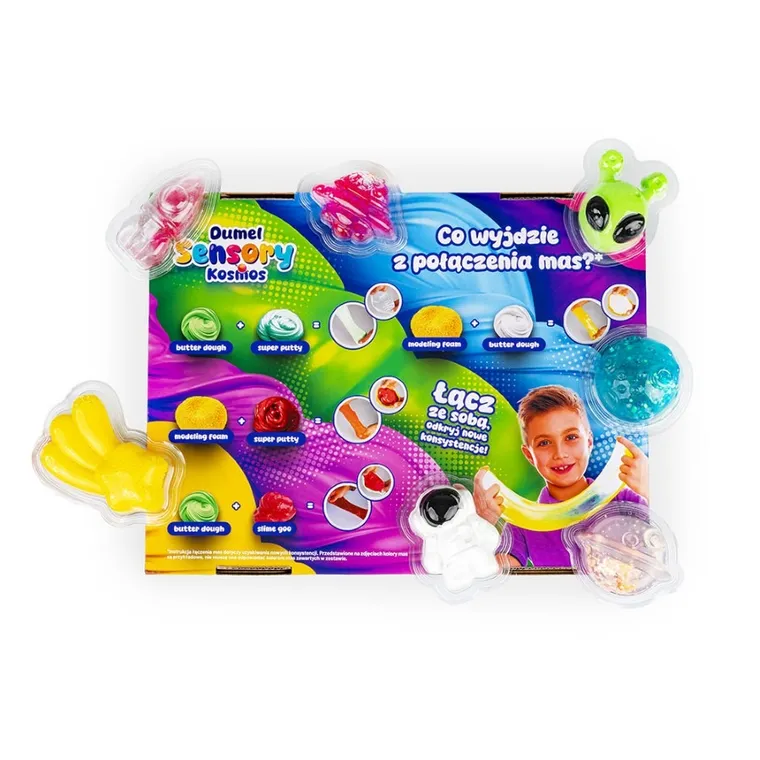 Dumel, Sensory, Kosmos, zestaw mas plastycznych