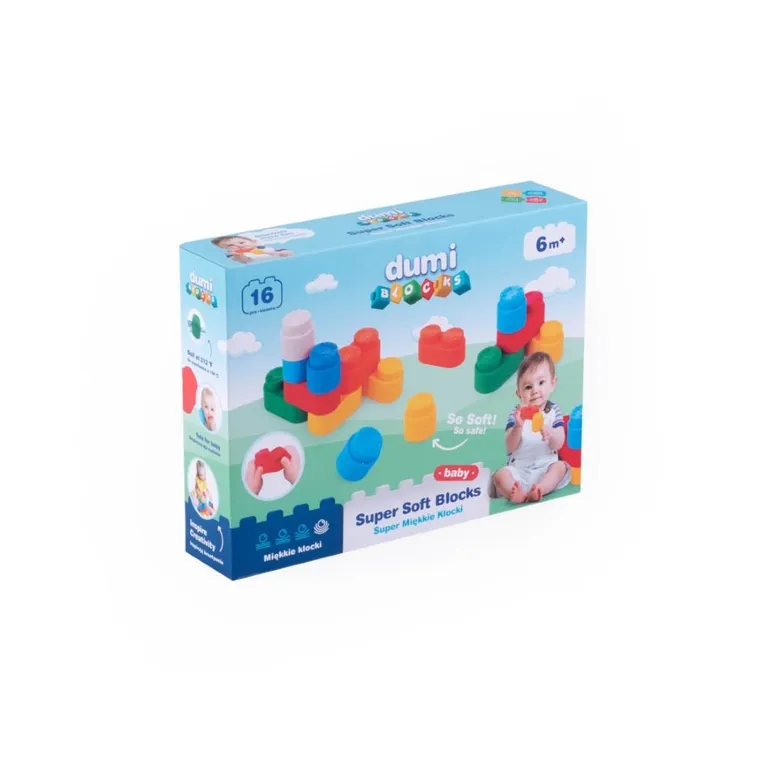 DumiBlocks, Super Miękkie Klocki, 16 szt.