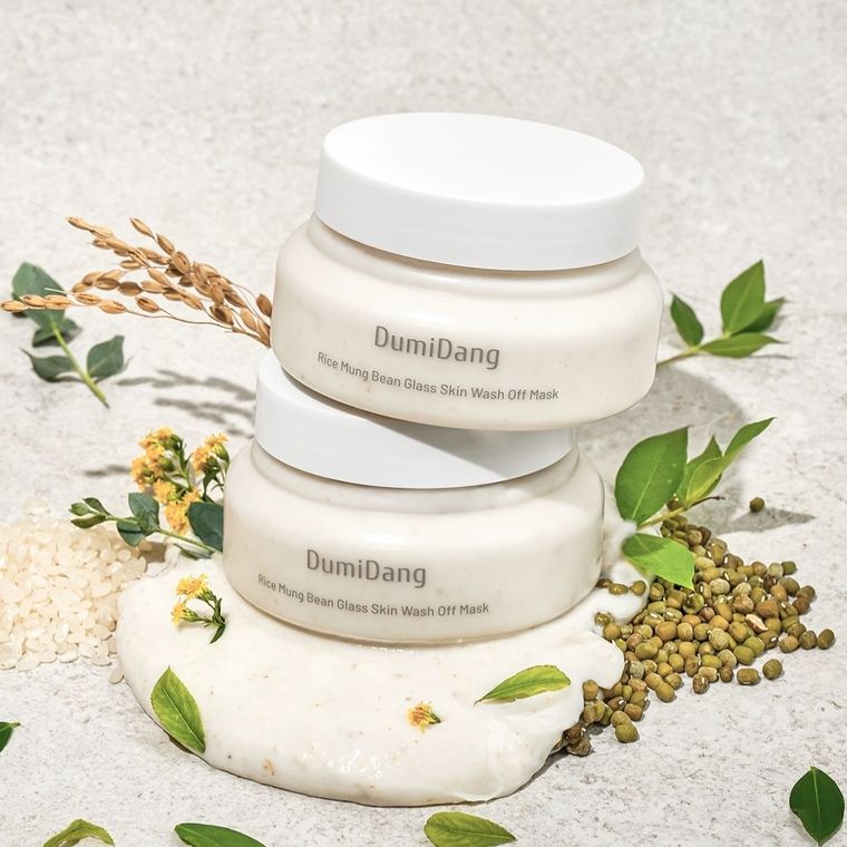Dumidang, Rice Mung Bean Glass Skin, zmywalna maska do twarzy oczyszczająca wash-off, 140 g