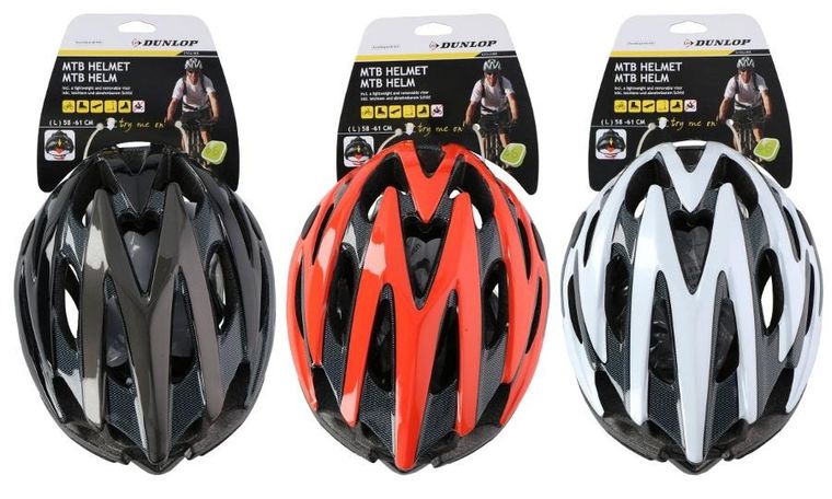 Dunlop, kask rowerowy regulowany, mtb grey, rozmiar M 55-58 cm