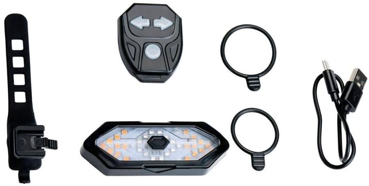 Dunlop, lampka rowerowa, tył, z sygnalizatorem LED