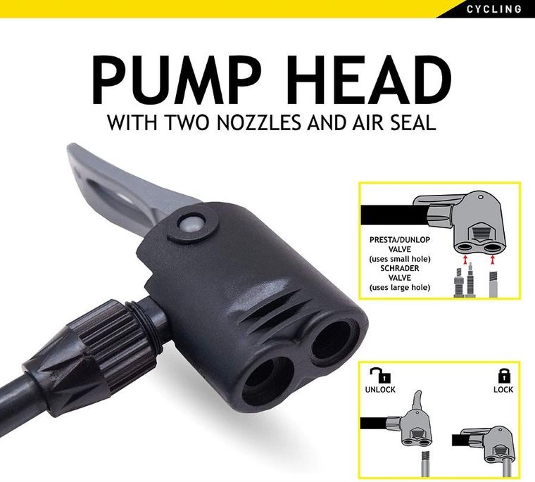 Dunlop, pompka warsztatowo-rowerowa, 12bar