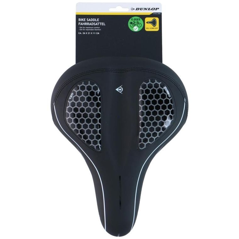 Dunlop, siodełko rowerowe, żelowe, 20-27 cm