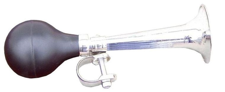 Dunlop, trąbka, klakson rowerowy, metalowy, 21 cm