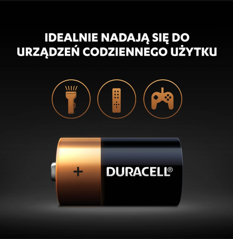 Duracell, zestaw, baterie alkaliczne, 2 szt.