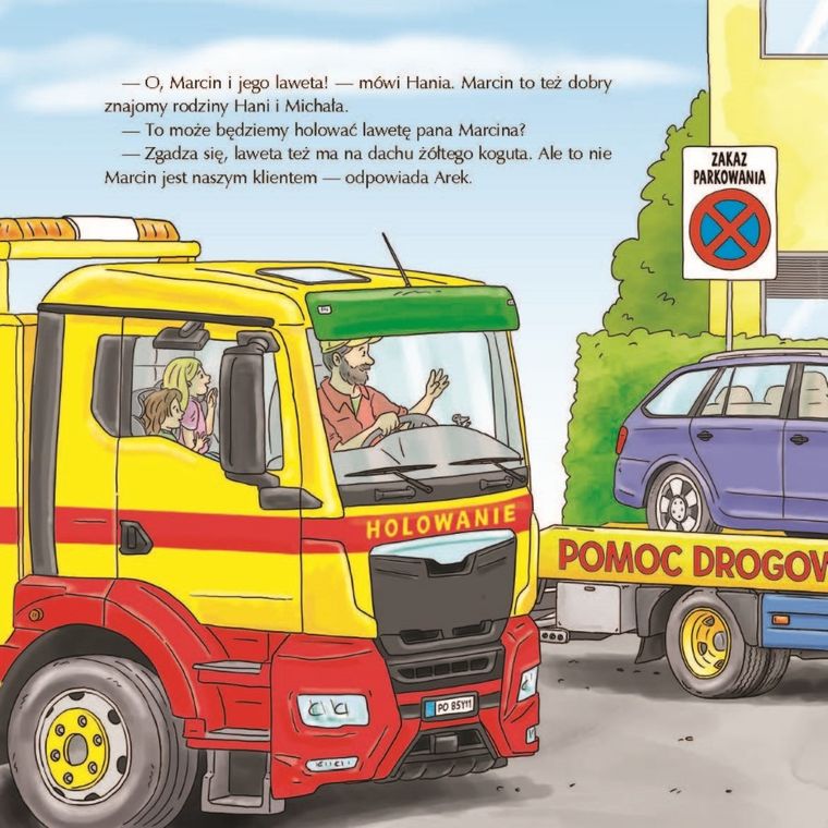 Duże pojazdy w mieście. Mądra mysz