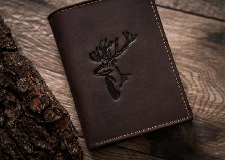 Duży, pionowy portfel męski ze skóry naturalnej, Always Wild