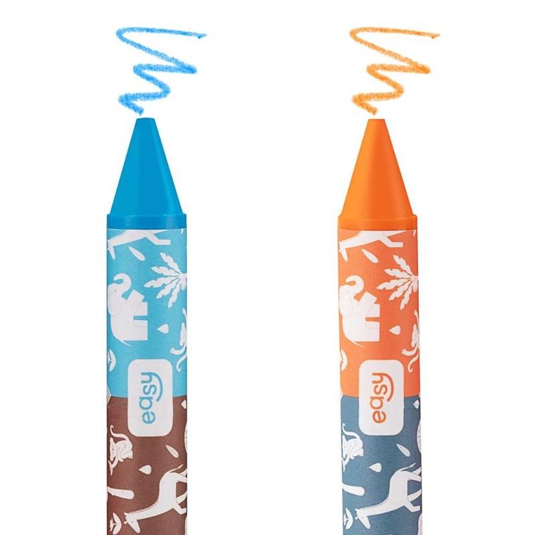 Easy, kredki świecowe, 16 kolorów