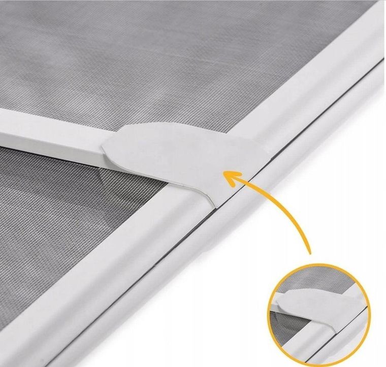 Easy life mako, Basic plus, moskitiera drzwi, biała, 100-215 cm