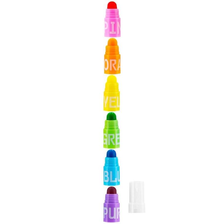 Easy, zakreślacze przekładane, 6 kolorów