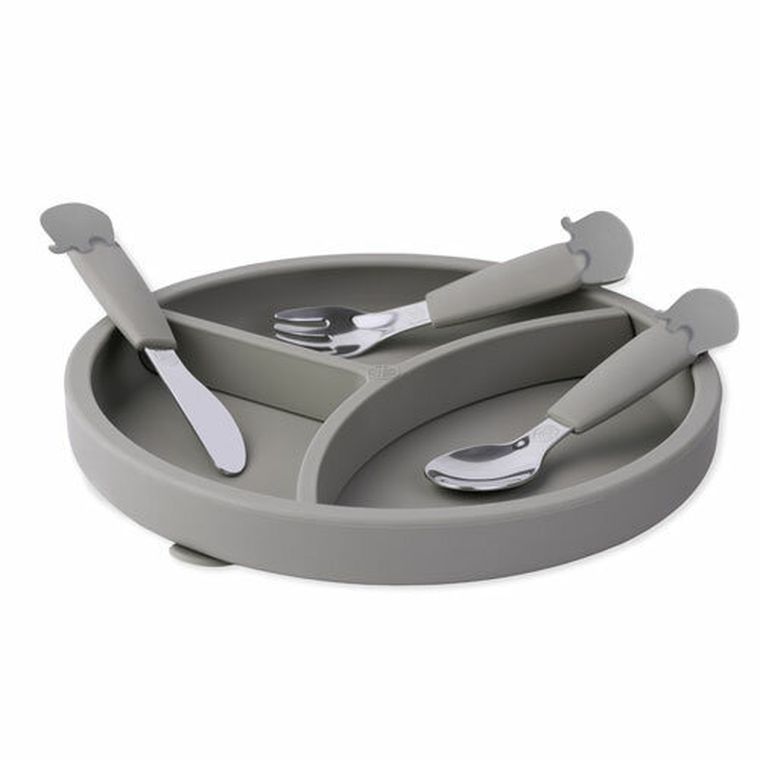 Ecorascals, zestaw sztućców, słonik, silver