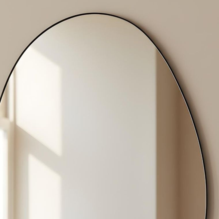 Edaxo, Asym, lustro dekoracyjne, wiszące, 75-55 cm