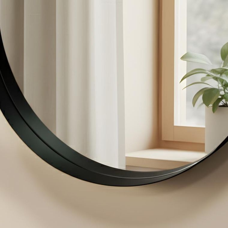 Edaxo, Svea, lustro ścienne, okrągłe, 50 cm