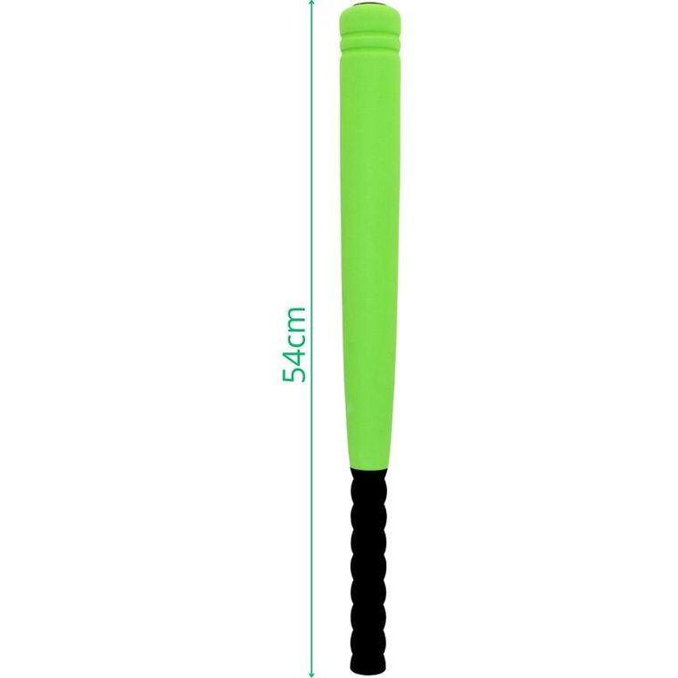 Eddy Toys, kij do baseballa z piłką soft, zielony, 54cm