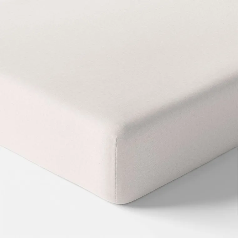 Eevi, prześcieradło bawełniane, ecru, 140-70 cm