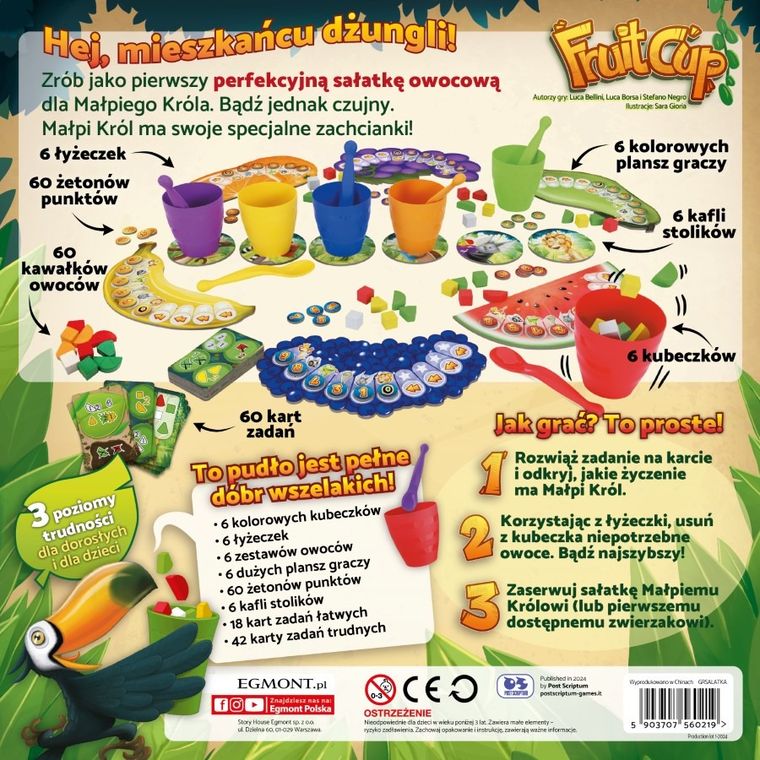 Egmont, Fruit Cup, sałatka owocowa, gra familijna