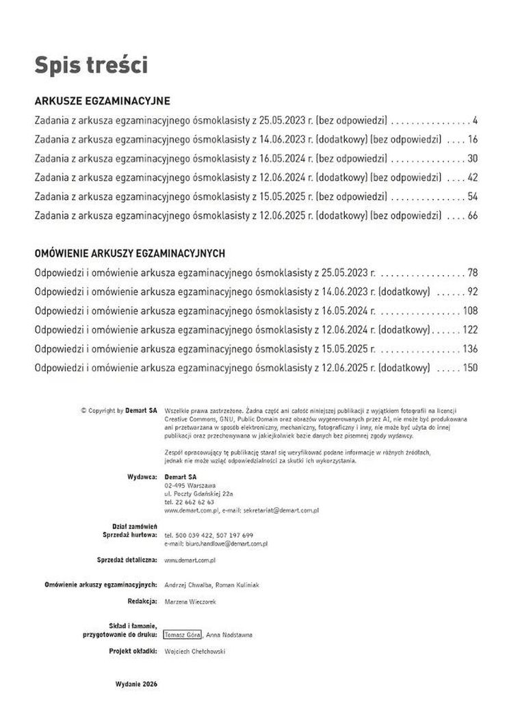 Egzamin ósmoklasisty. Język angielski. Arkusze egzaminacyjne
