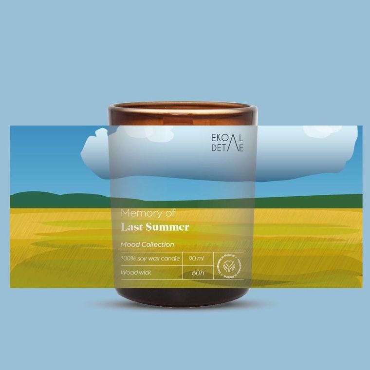 EkoDetale, Mood Stories, świeca sojowa w szkle, Memory of Last Summer, 190g