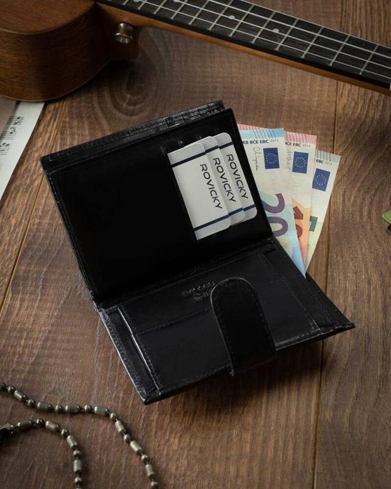 Elegancki portfel męski ze skóry naturalnej, 4U Cavaldi