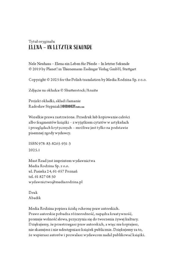 Elena. W ostatniej sekundzie