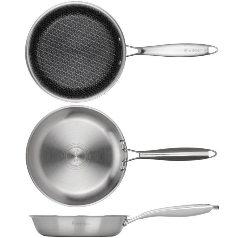 Elitehoff, patelnia z powłoką plaster miodu, stalowa, 22cm, E-7546