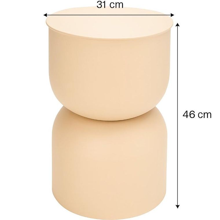 Emako, Disa, stolik kolumna, matowy, średnica 31 cm