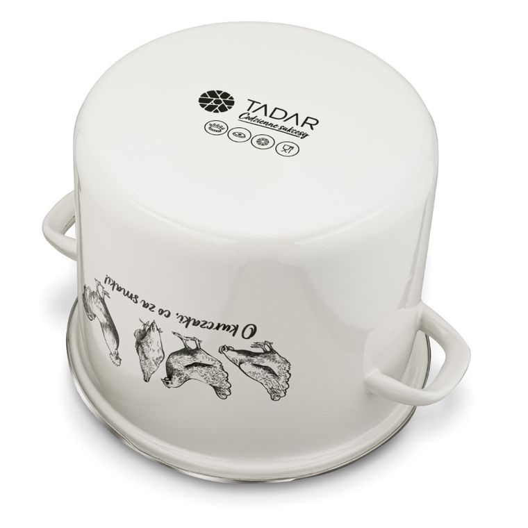 Emaliowany garnek, o kurczaki, 26 cm