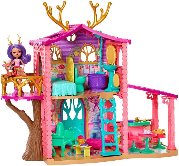 Enchantimals, Domek jelonków, zestaw z lalką i akcesoriami