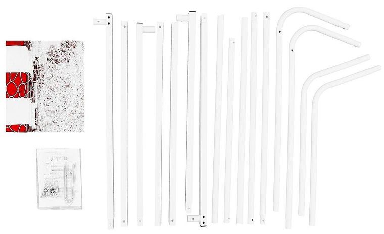 Enero, bramka do piłki nożnej z siatką, 300-160-90 cm