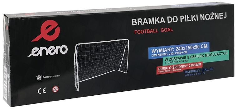 Enero, bramka piłkarska, 240-150-90 cm