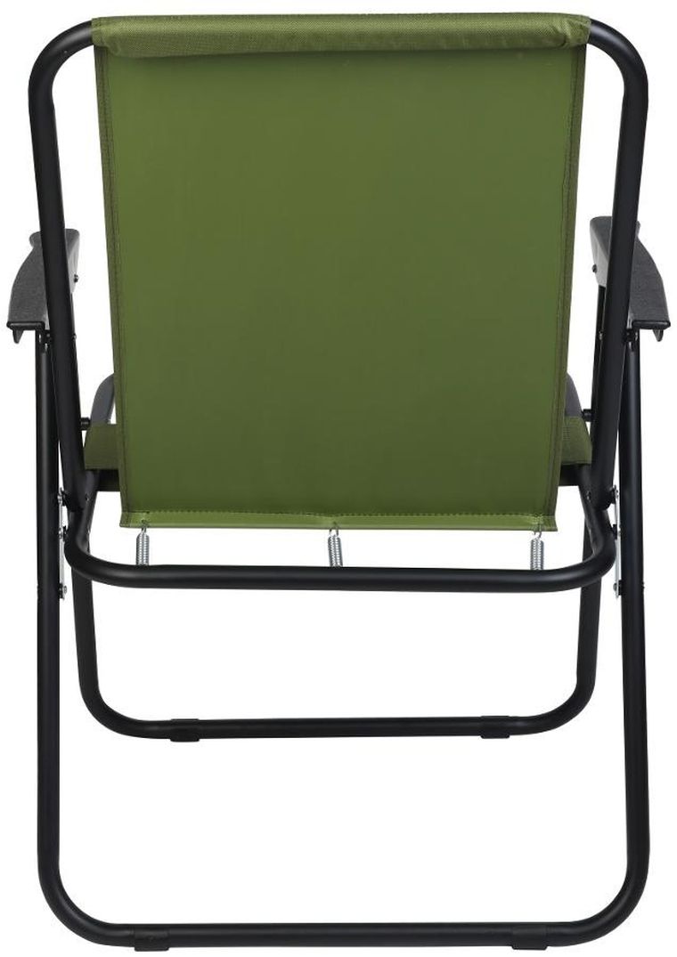 Enero Camp, krzesło turystyczne z podłokietnikami, składane, zielone, 52-44-75 cm