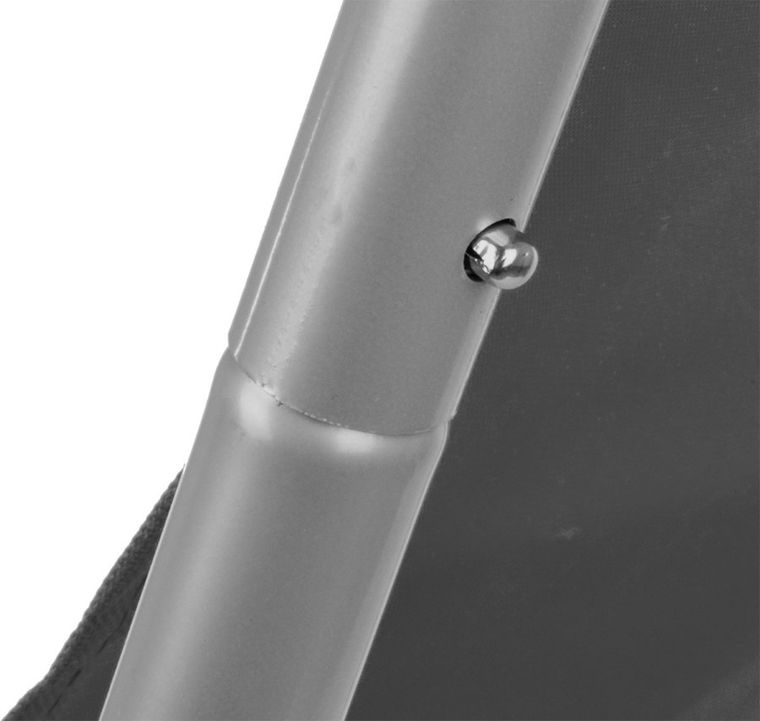 Enero Camp, składany leżak ogrodowo-plażowy z torbą, szary