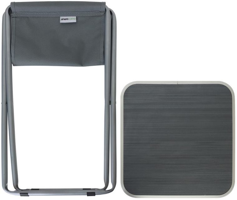 Enero Camp, stolik i krzesełko turystyczne, 2w1, 40-40-47 cm