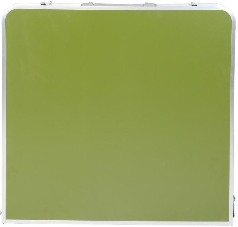 Enero Camp, stolik turystyczny, składany, kempingowy, 120-60-70/62/55 cm + krzesła, zielone, 4 szt.