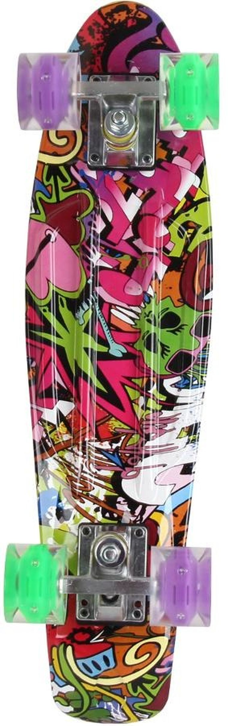 Enero, deskorolka LED, graffiti, 22"