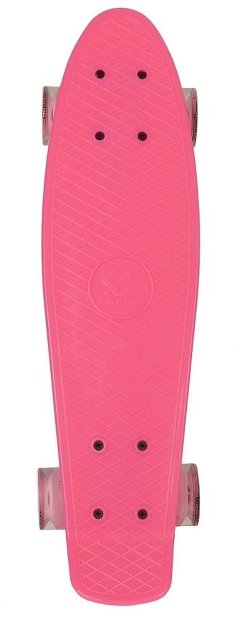 Enero, deskorolka LED, różowa, 22"