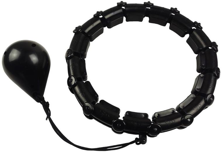 Enero Fit, Hula Hop z masażerem i obciążeniem, czarne