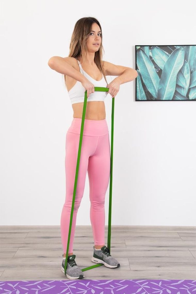 Enero fit, Power Band, guma, taśma oporowa, zielona, 25-60 kg