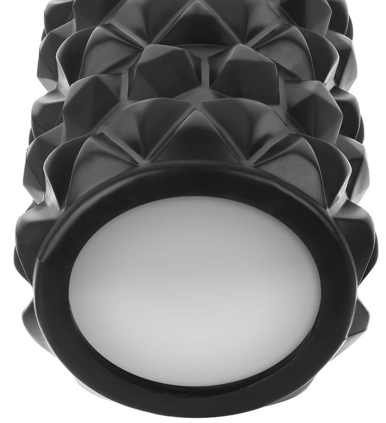 Enero fit, wałek roller do ćwiczeń, czarny, 14-33 cm, 865g