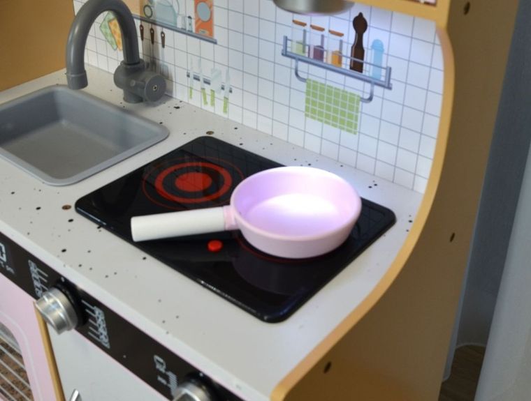 Enero, kuchnia drewniana, lampka LED, wooden, 87-30-83.5 cm